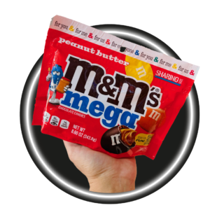 m&m's con Mega Mantequilla de Maní