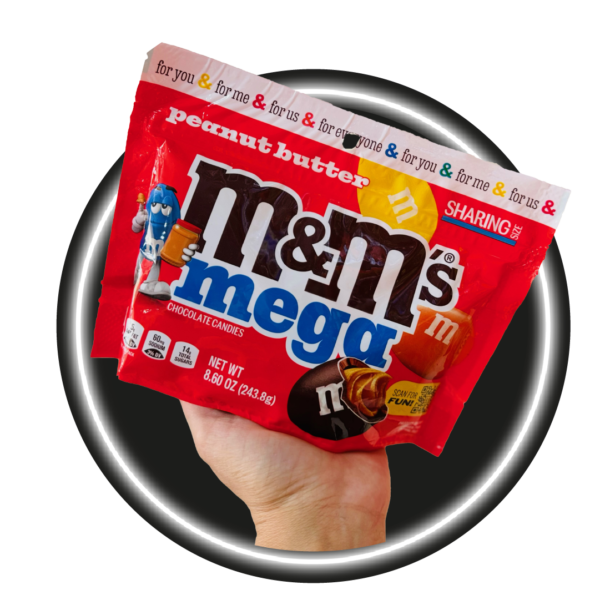 m&m's con Mega Mantequilla de Maní